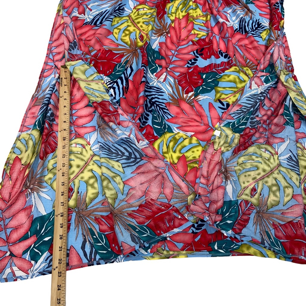 ✨NEW ✨ Boho Maxi Tropical Floral Colorful Caftan Beach Swim Cover Up Dress OS - Picture 10 of 16